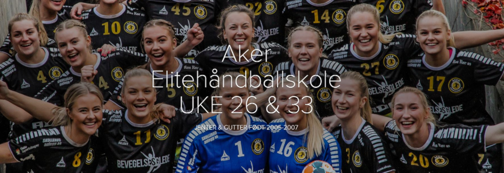 Uke 26: Aker Topphåndballs elitehåndballskole (13-